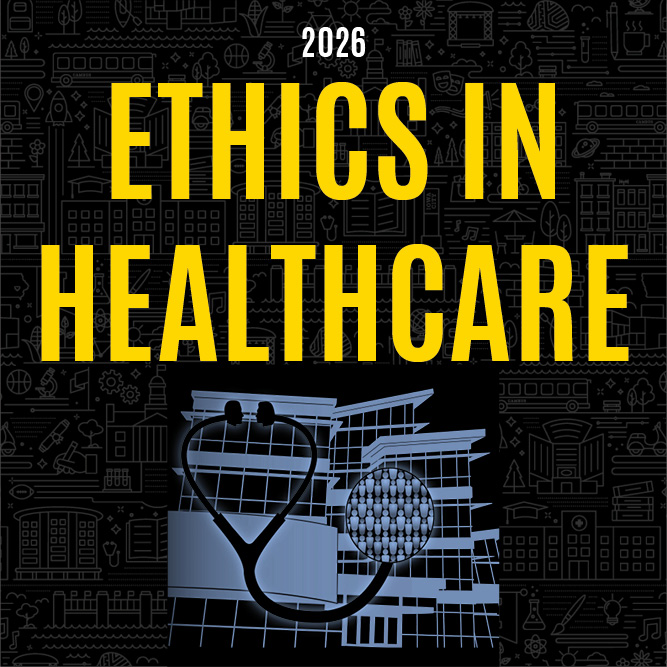 Ethics in Healthcare 2026 A One-Day Conference for Collaborative Dialogue and Inter-Professional Exchange Banner